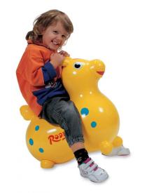 Cavallino gonfiabile Rody giallo